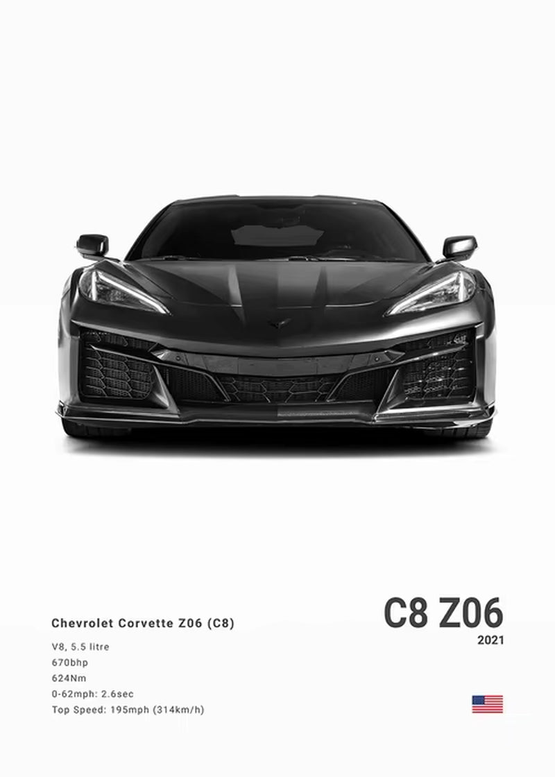 Poster American cars
