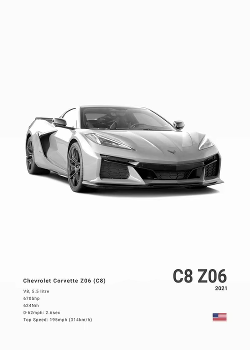 Poster American cars