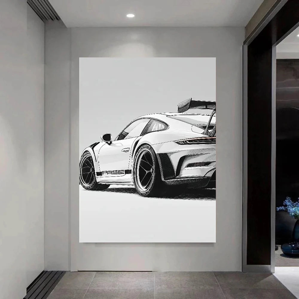 911 GT3 - Cadre en bois