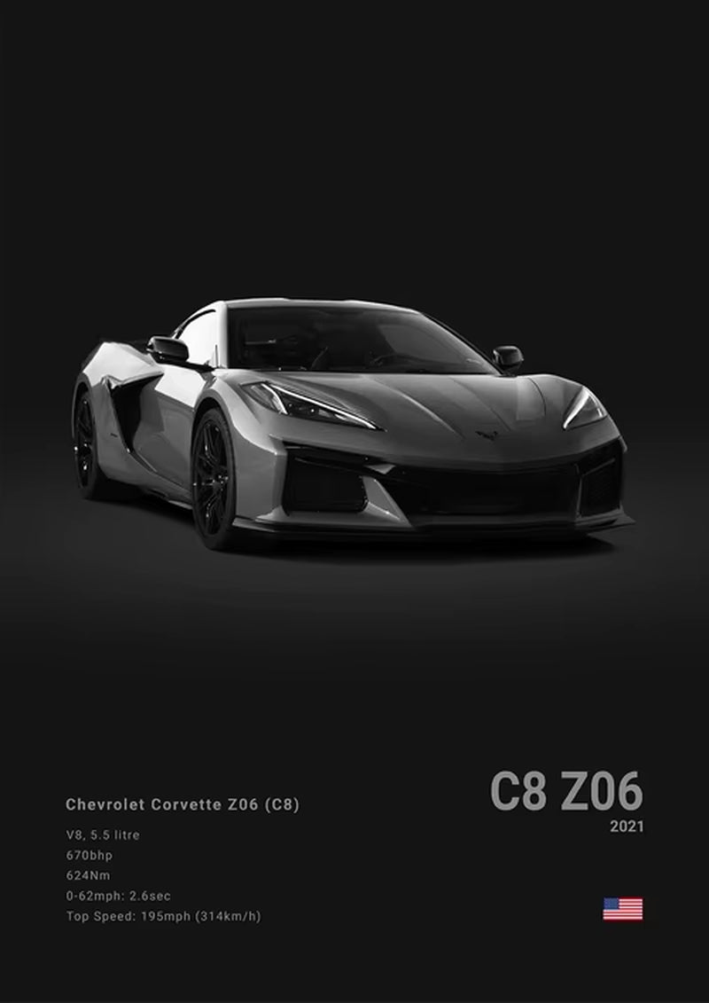 Poster American cars