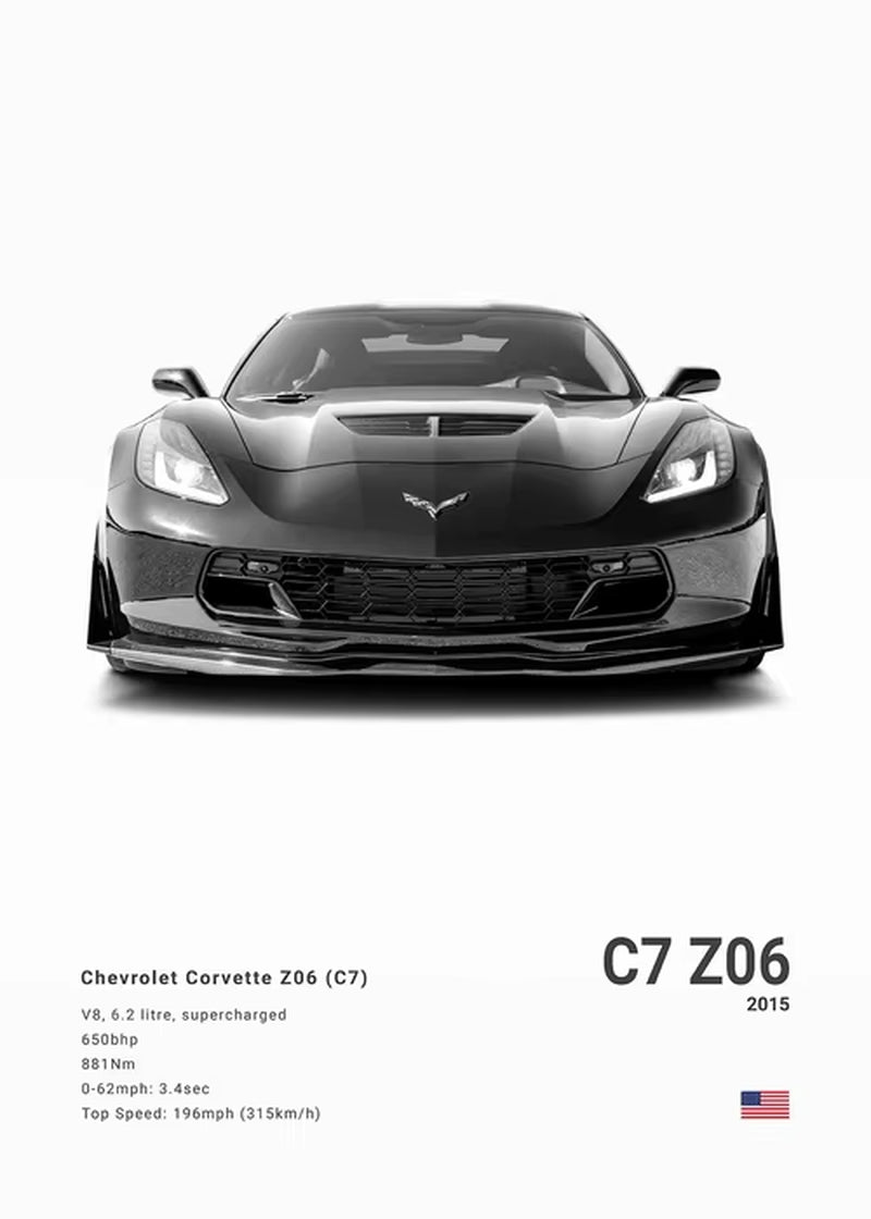 Poster American cars