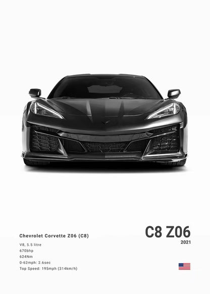 Poster American cars 