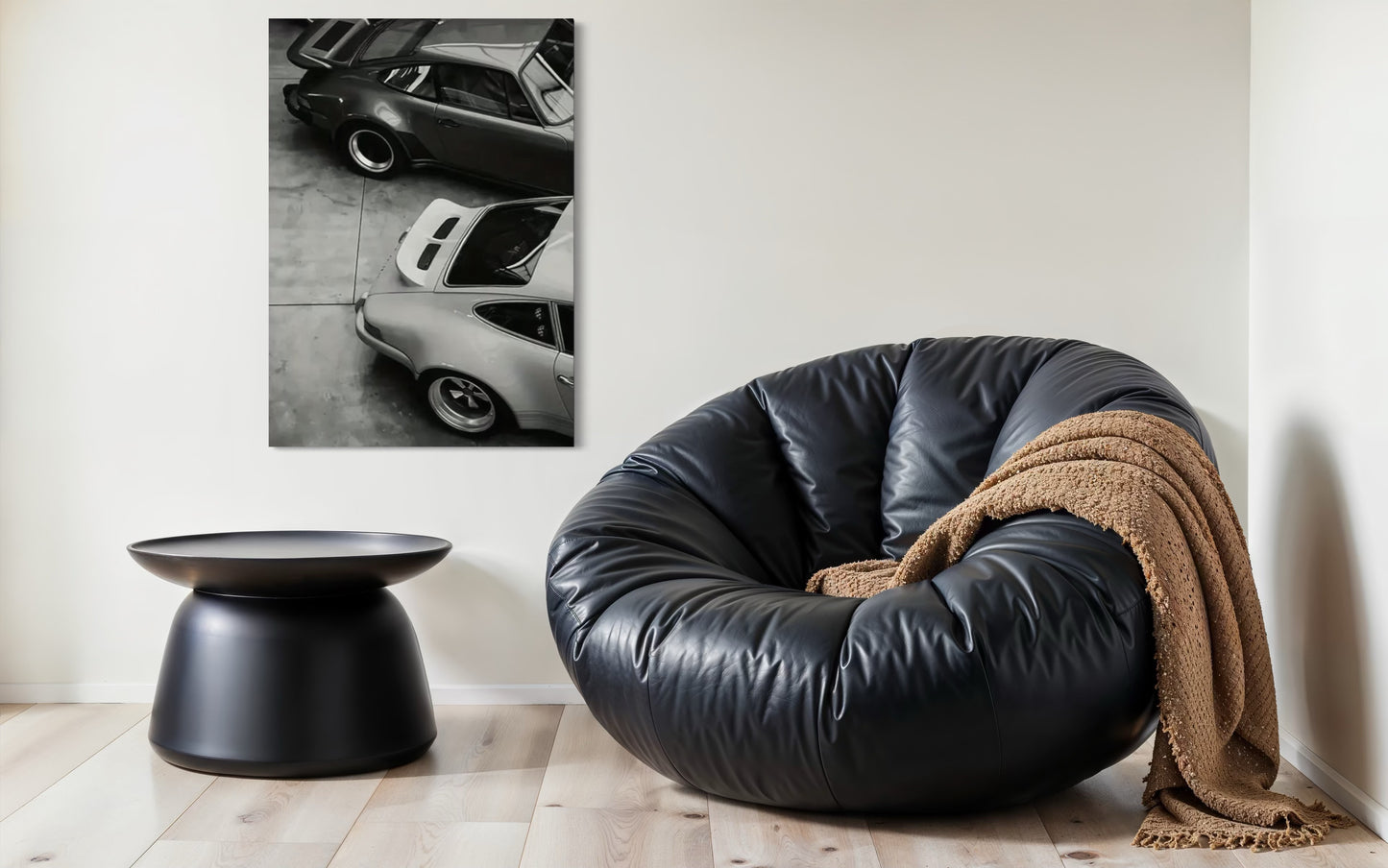 Duo Vintage Porsche 911 - Toile sur cadre