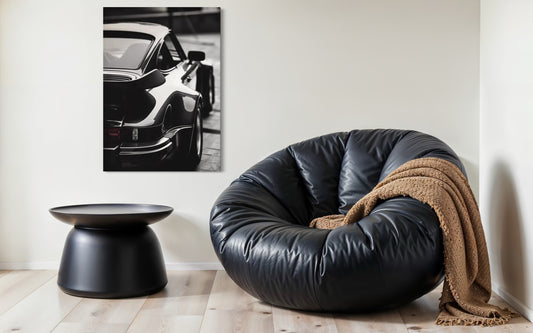 Vintage Porsche 911 noir - Toile sur cadre