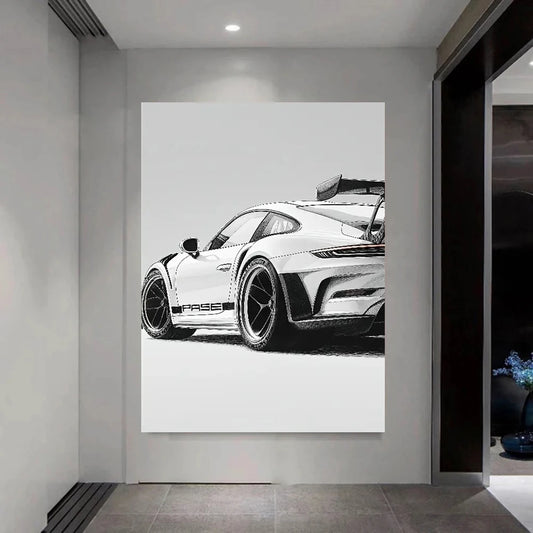 911 GT3 - Cadre en bois