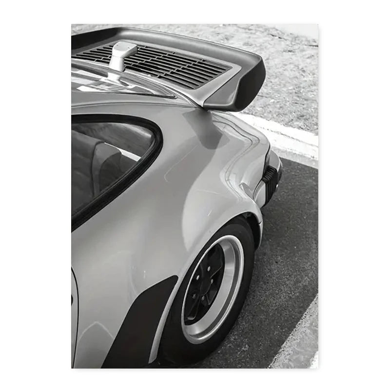 Vintage Porsche 911 - Blanche 